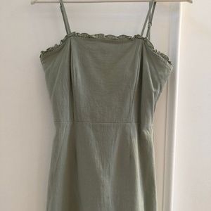 LA Hearts Ruffle Linen Mini Dress